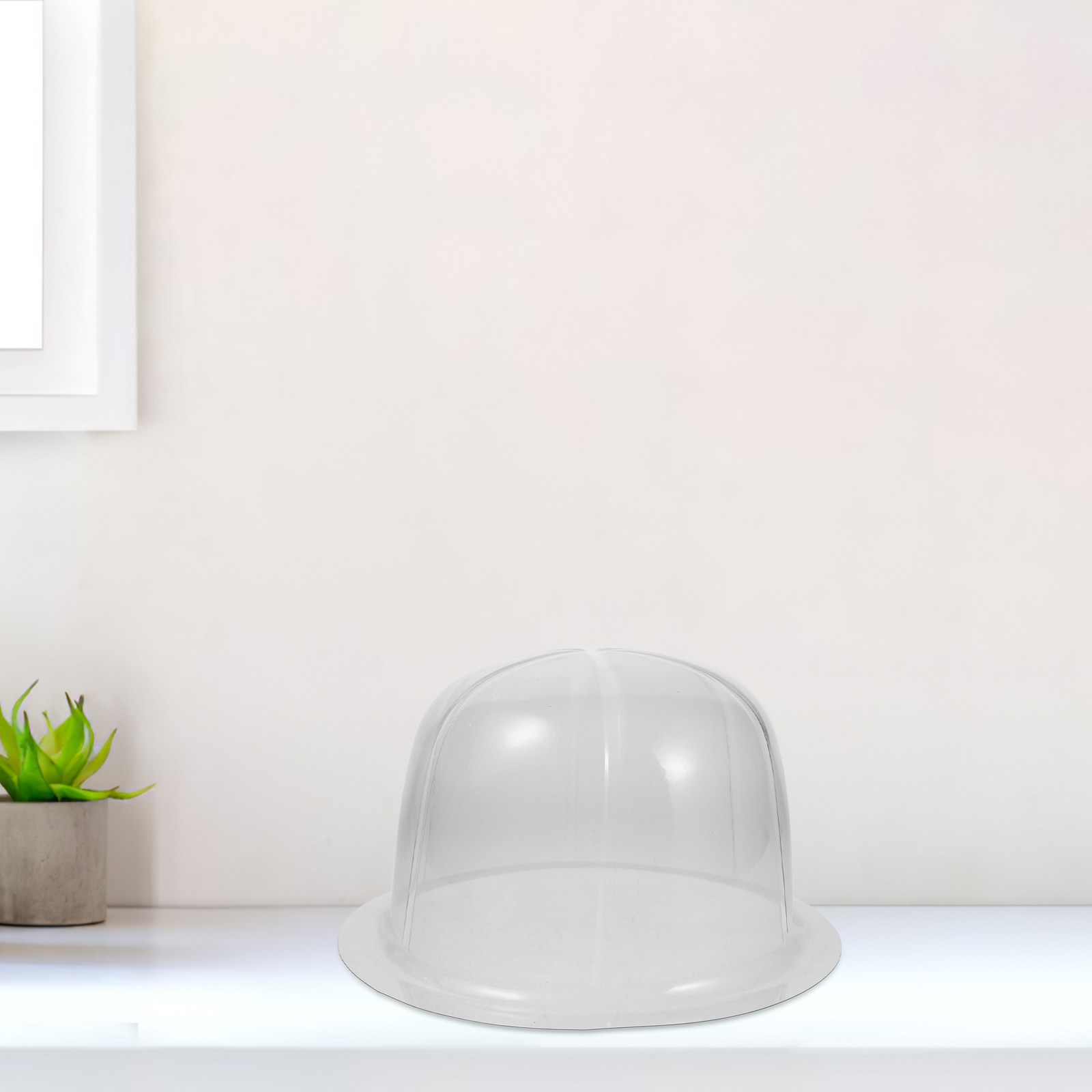 Plastic Dome Clear - 10 Stück Klare Kunststoff-Kuppelhalterungen für Erwachsenen-Strohhüte,
