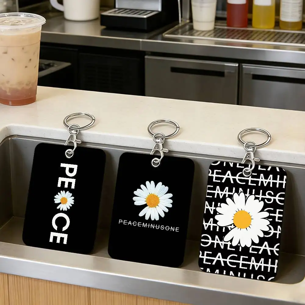 Peat Pellet Tray - Modischer P-PeaceminusoneS Kartenhalter mit Schlüsselanhänger für