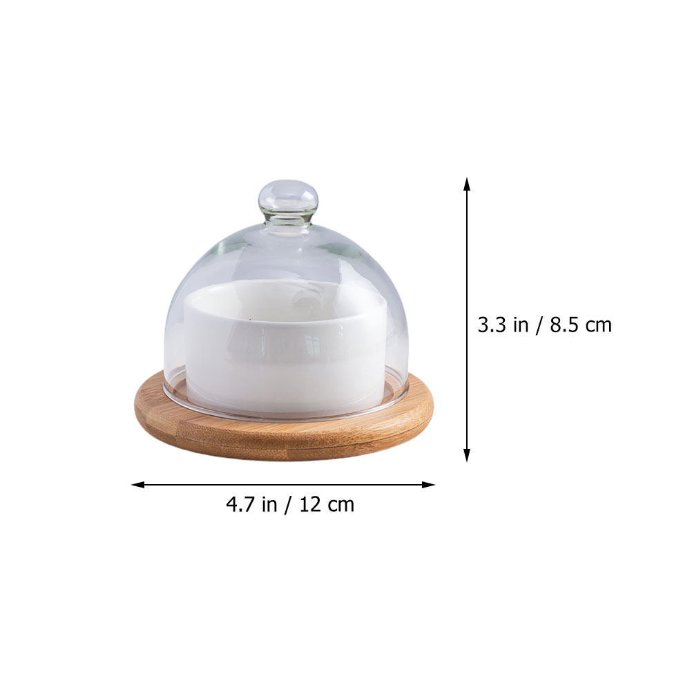 Keramik-Salatschüssel-Set mit  – Plastic Dome Clear Bewertung und Preis
